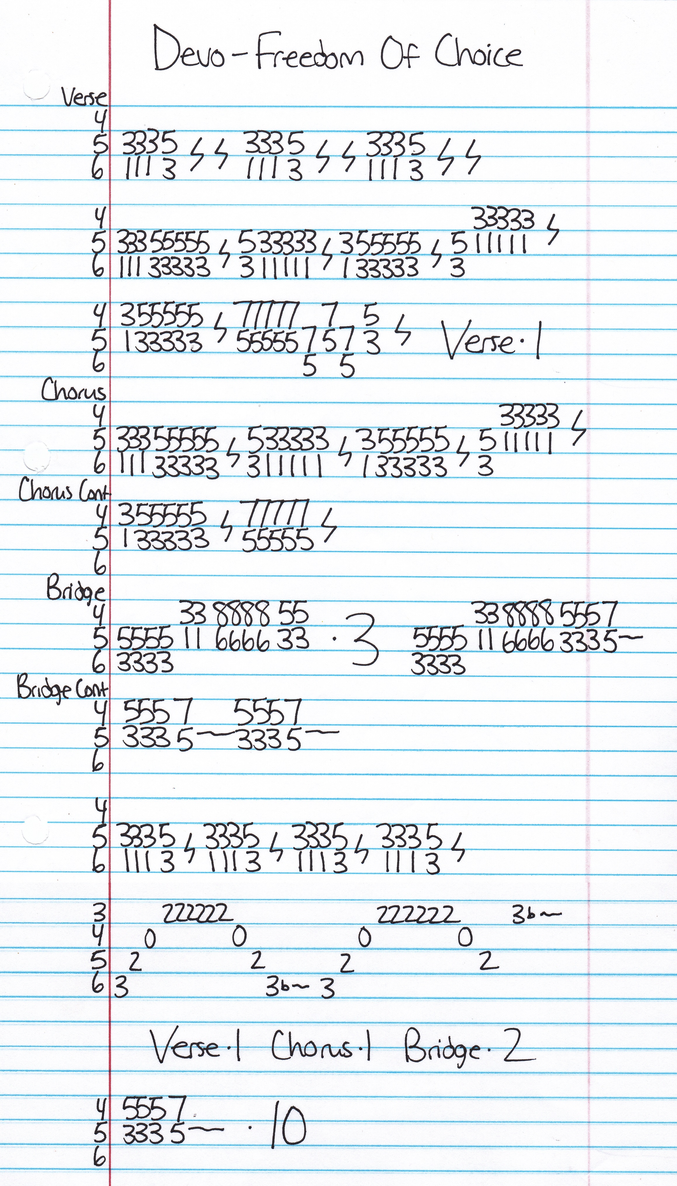 High quality guitar tab for Freedom Of Choice by Devo off of the album Freedom Of Choice. ***Complete and accurate guitar tab!***